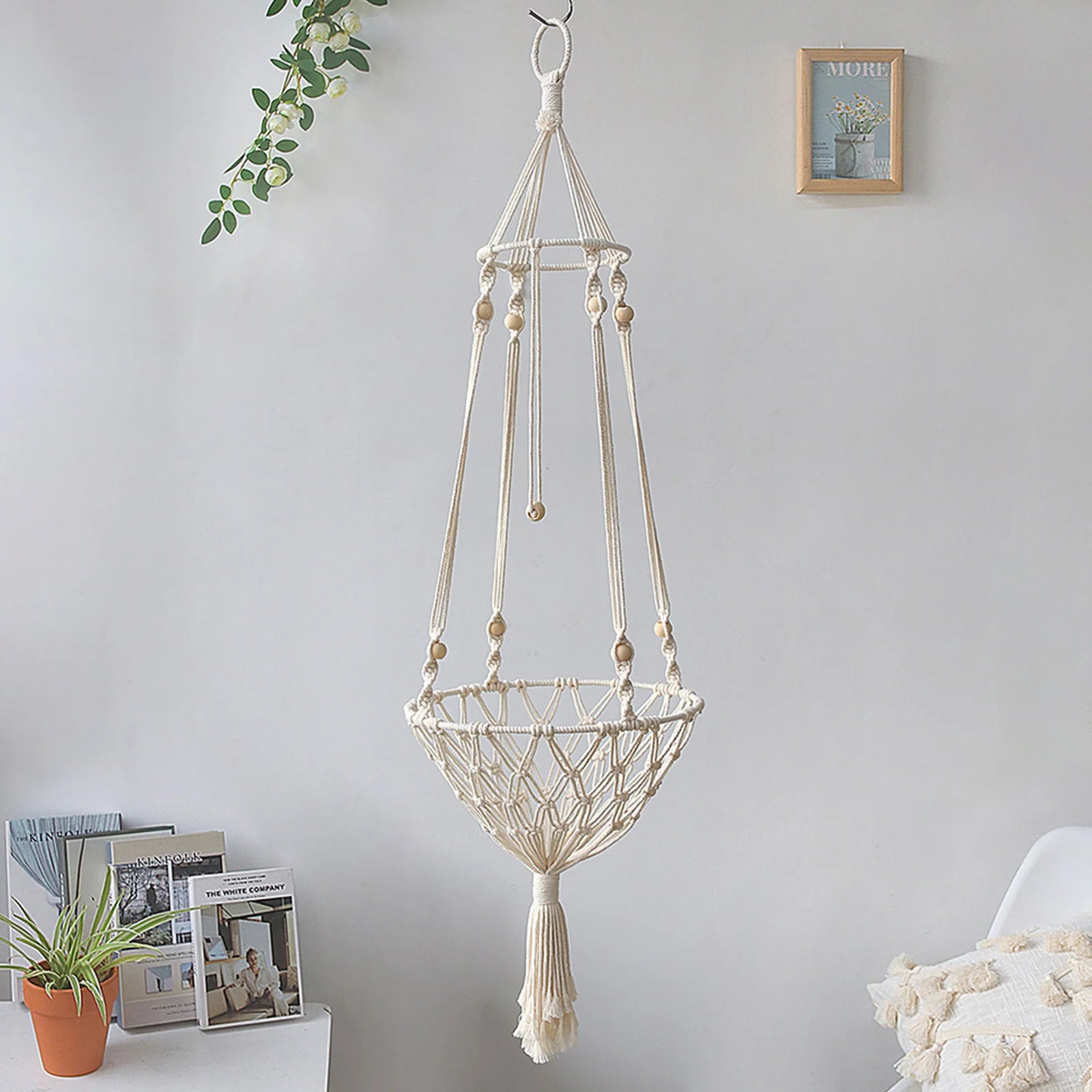 Cat Hammock Bed, Hanging Indoor Cat Bed, Ceiling Catio Swing for Playing Sleeping Climbing and Lounging