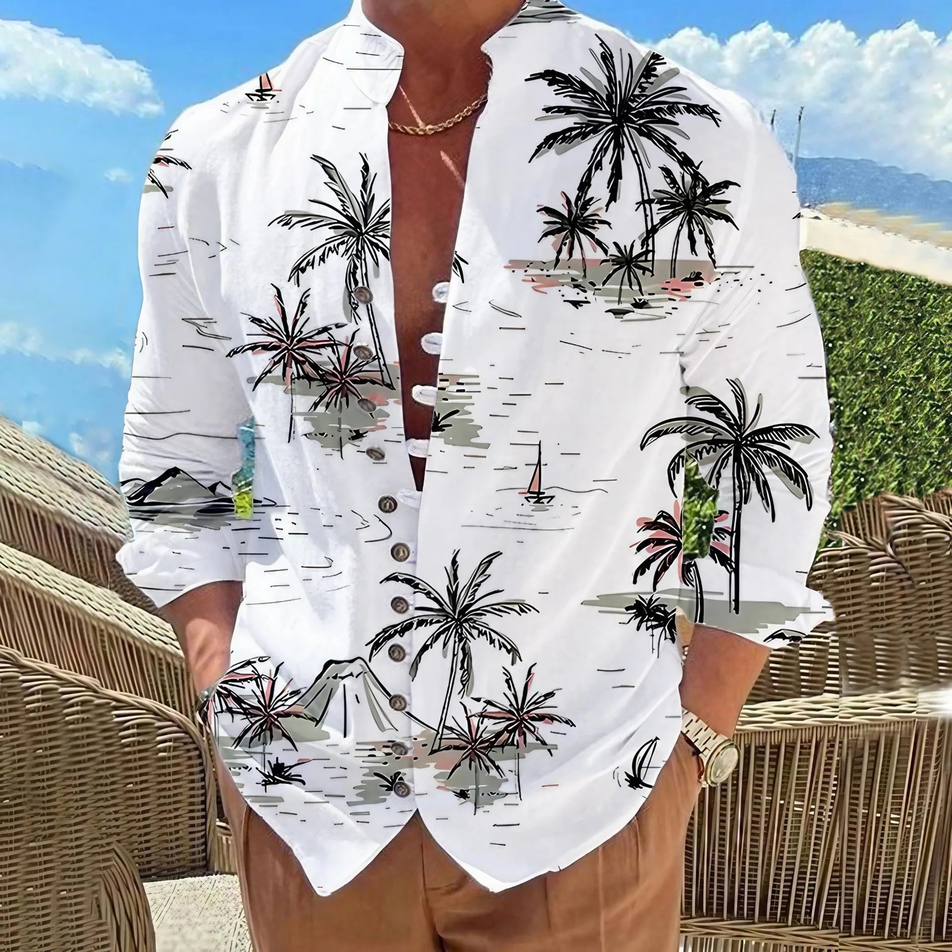 Men’s Casual Linen Shirt