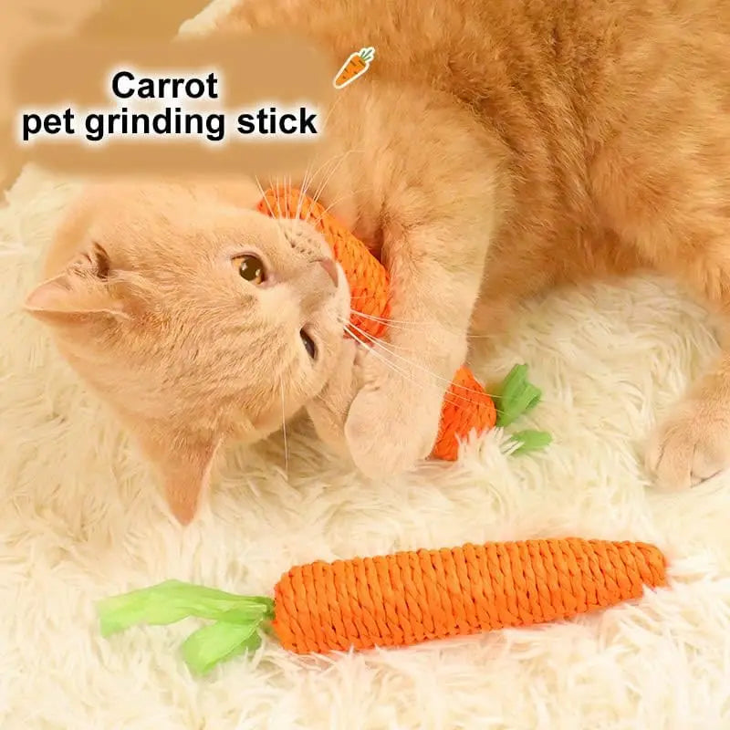 self-entertainment carrot teething bite-resistant scratch-resistant clawing