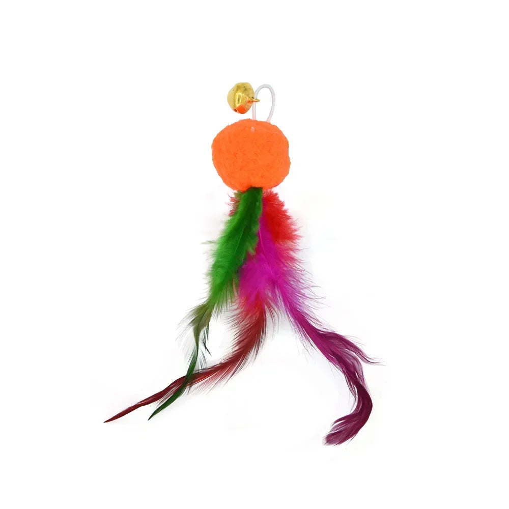 Feather Accessories Birds Worm Bell Interactive Replacement Refill Foam Ball Training