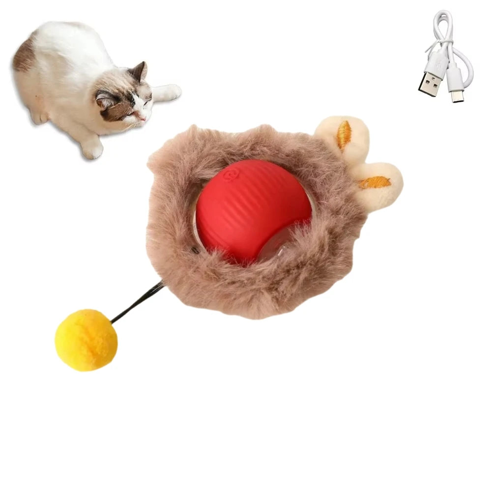 1/2PCS Interactive Ball Electric Rolling USB Rechargeable