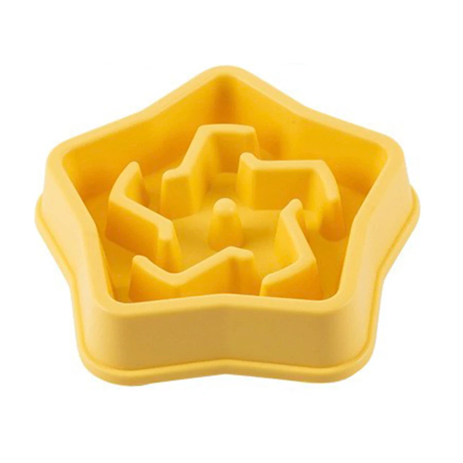 1pc Dog Slow Food Bowl Plastic Anti-Choking Slow Eating Cloud Shape Large Dogs Prevent Vomiting And Protect Intestines