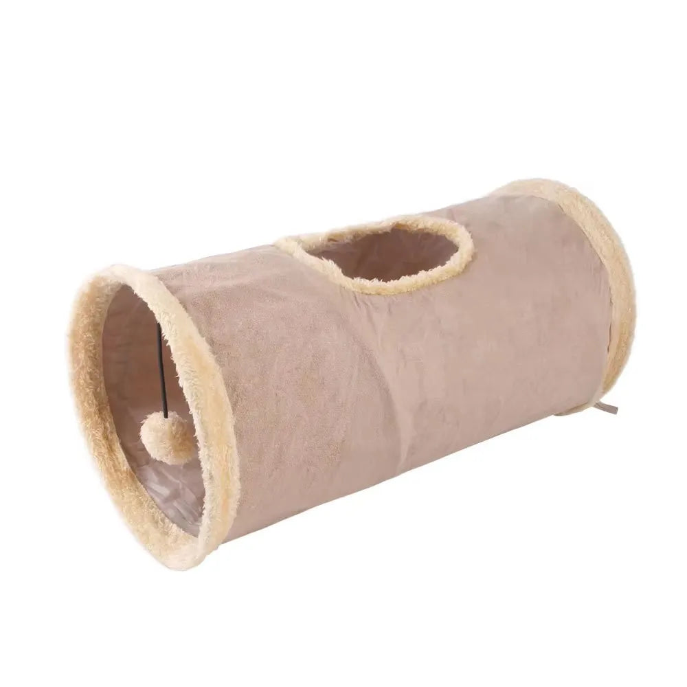 Collapsible Suede Tunnel Interactive Bedding