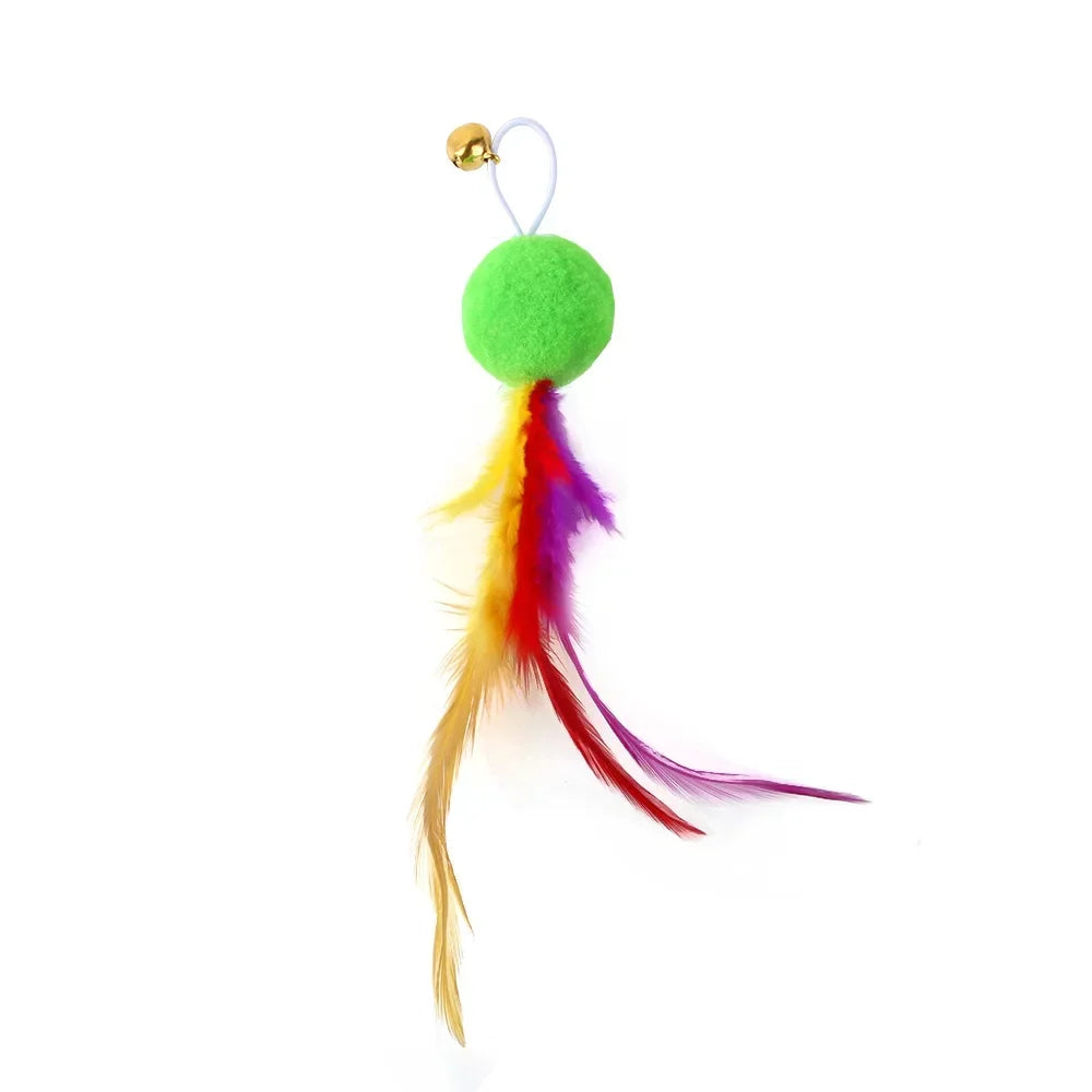 Feather Accessories Birds Worm Bell Interactive Replacement Refill Foam Ball Training
