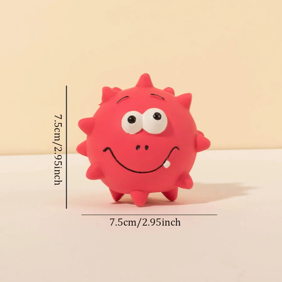 Cute Squeaky Pet Dog Interactive Chew Toy Puppy Bite Resistant Thorn Tooth Cleaning Toy Molar Chew Toys for Dogs Supplies