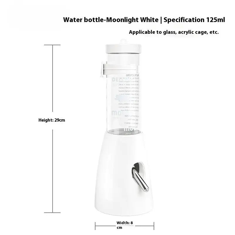 2In1 Hamster Feeder And Waterer Large Capacity Leakproof Automatic Feeder Food Water Dispenser Leak Proof Food Feeding Supplies