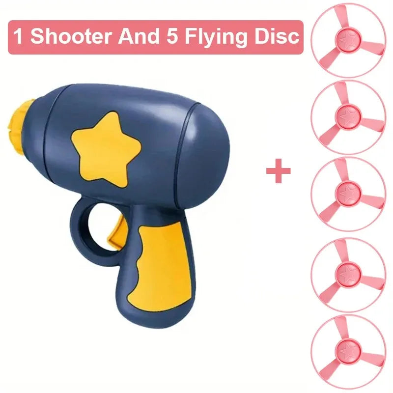 Interactive Launch Training Flying Disc Shooting Gun