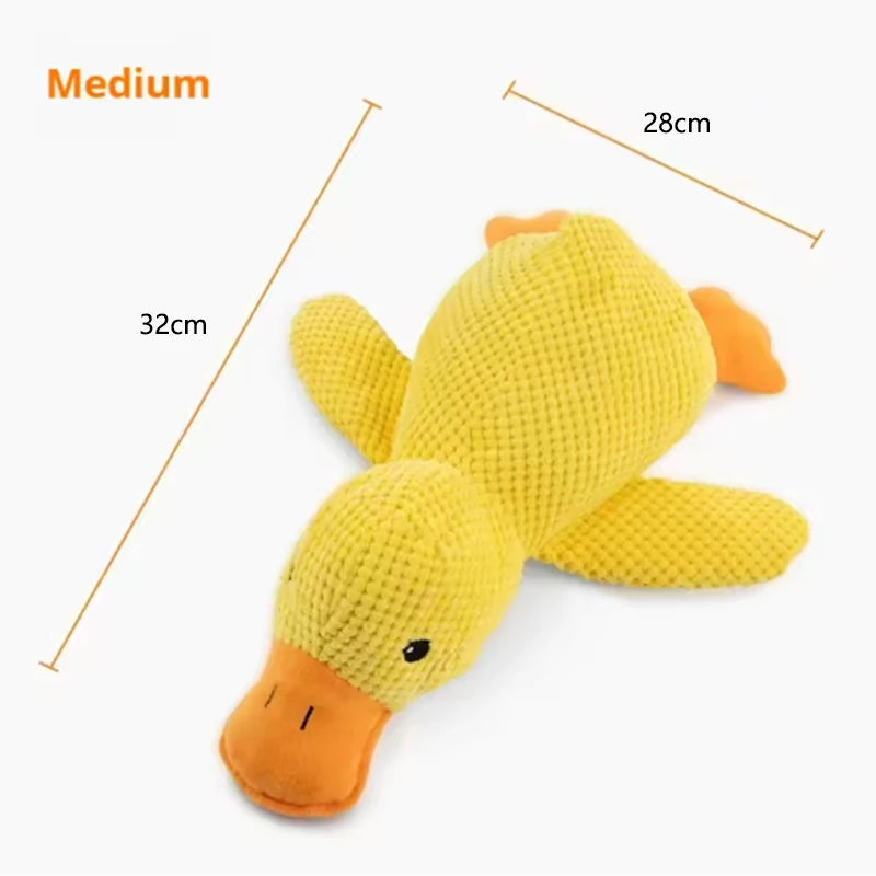 Dog Toy Stomping Duck Bite Resistant Grinding Teeth Cleaning Large Dog Interactive Entertainment Puppy Boredom Pet Plush Toy