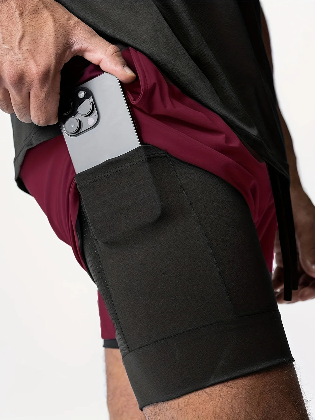 Men’s Double-Layer Sports Shorts