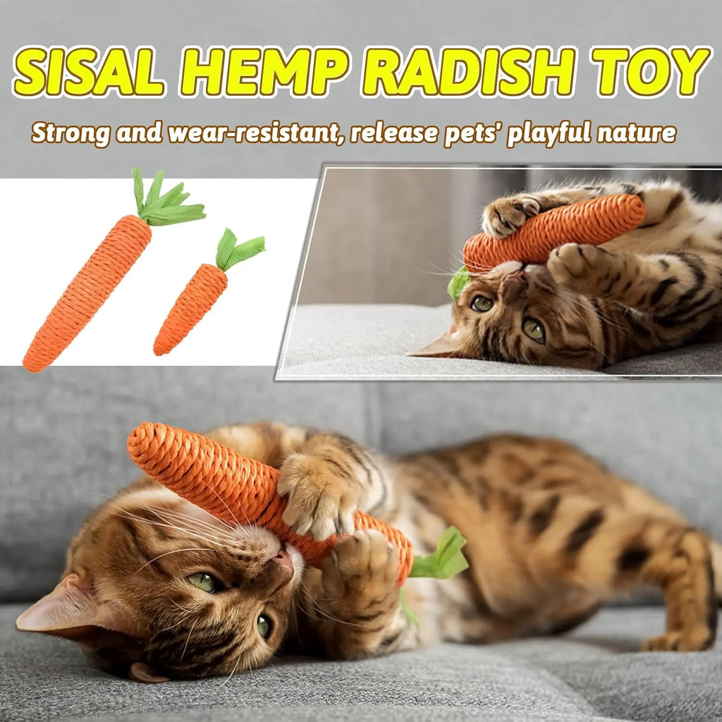 self-entertainment carrot teething bite-resistant scratch-resistant clawing