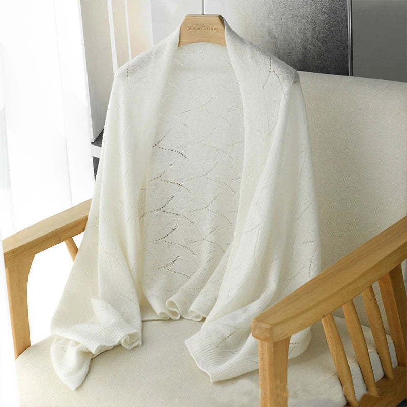 100% Merino Wool Poncho Cardigan