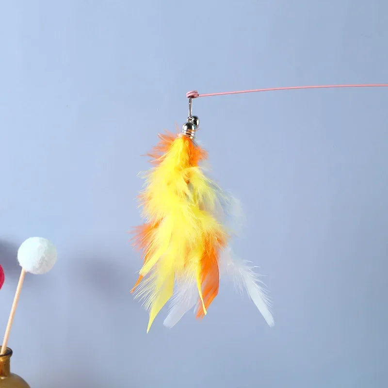 Feather Accessories Birds Worm Bell Interactive Replacement Refill Foam Ball Training