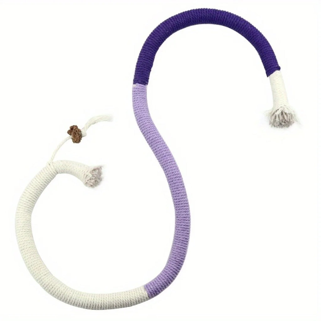 Cotton Chew Teeth Cleaning, Catnip Rope Nibbling Exercise Interactive Teething