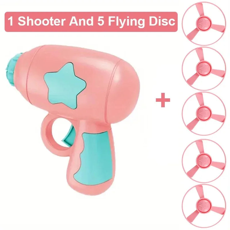 Interactive Launch Training Flying Disc Shooting Gun