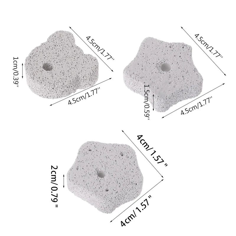 Natural Bunny Grinding Claw Pad Rabbit Lava Grinding Teeth Stone Hamster Chew Toy for Rat Gerbil Chinchilla Hedgehog