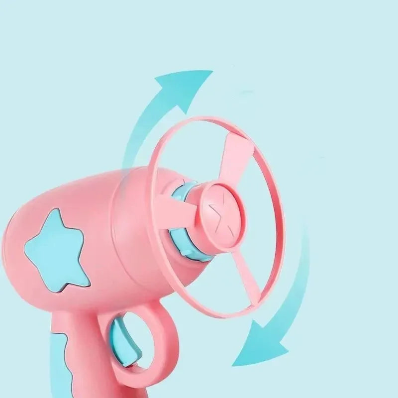 Interactive Launch Training Flying Disc Shooting Gun