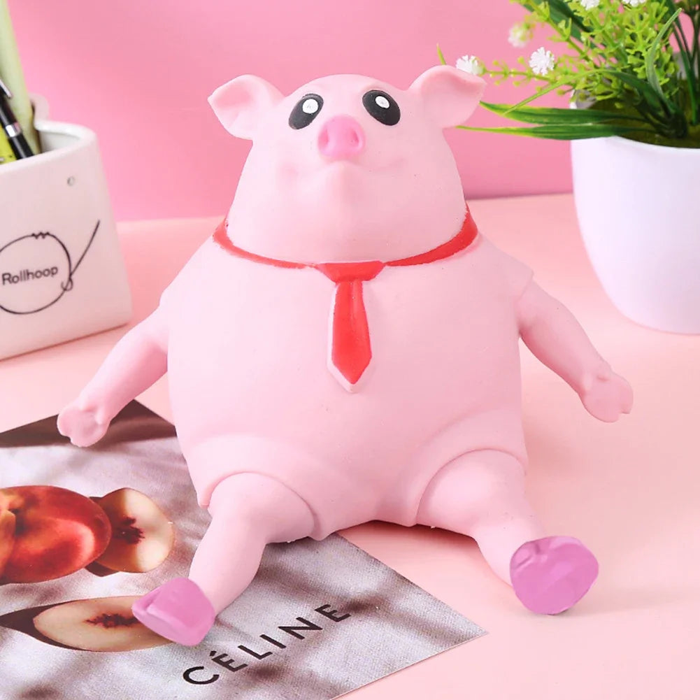 1/2/3PCS Pink Pig Stress Relief Toy Decompression Toys Squeeze Rebound Animal Little Pig Pinch Fidget Toy For Children Or Pets