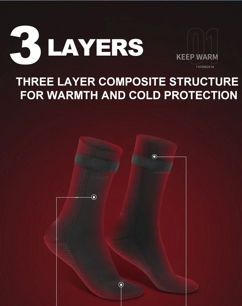 3mm Neoprene Diving Socks
