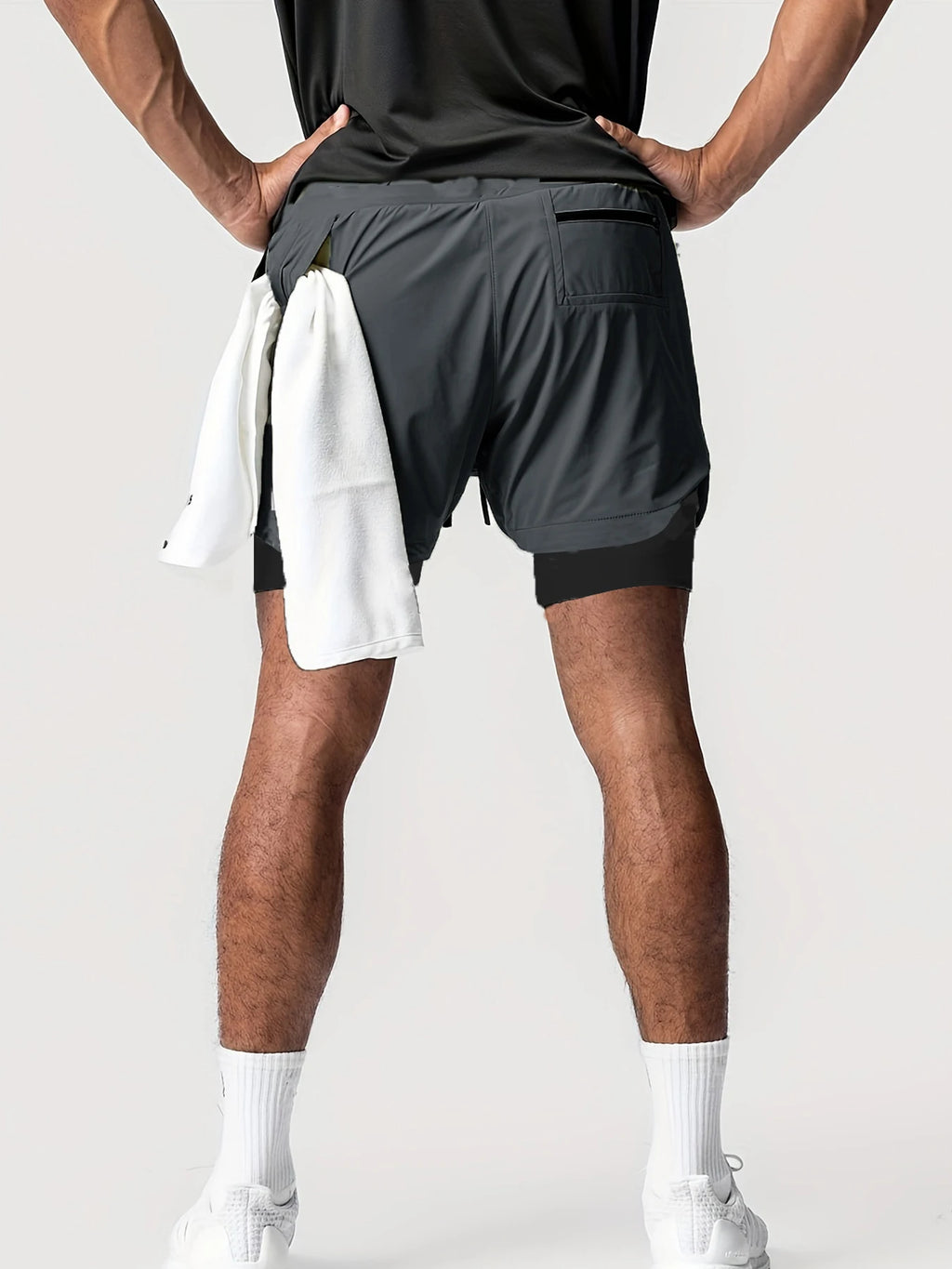 Men’s Double-Layer Sports Shorts