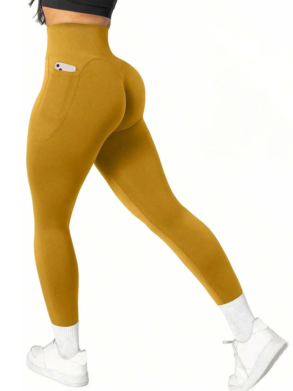 High-Waist Seamless Yoga Leggings