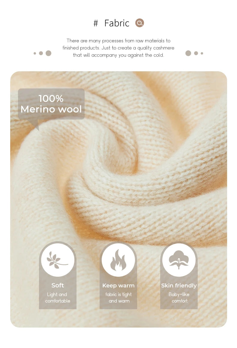 Women’s 100% Merino Wool Cashmere Sweater
