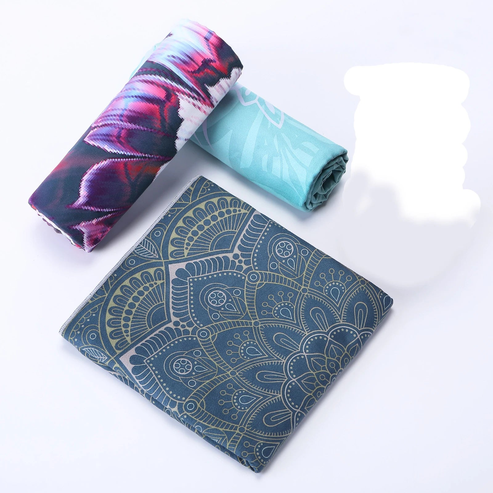 Double-Side Velvet Yoga Mat Towel