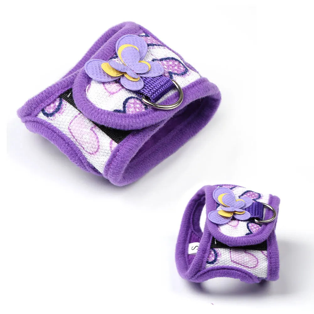 Small Pet Two-legged Chest Strap Outdoor Traction Rope Leash Clothes For Chinchilla Dutch Guinea Pig Breathable Denim Corset