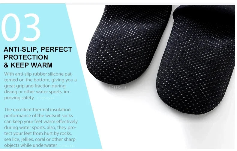 3mm Neoprene Diving Socks