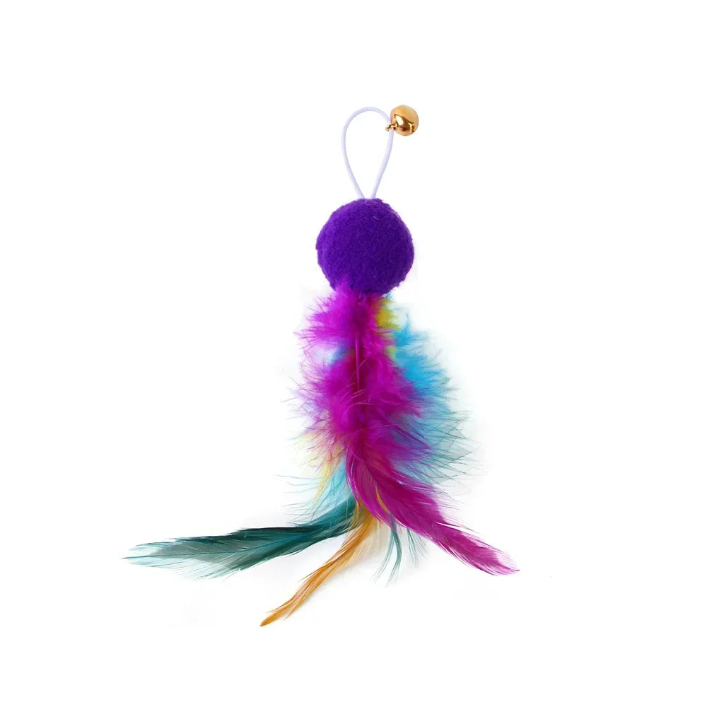 Feather Accessories Birds Worm Bell Interactive Replacement Refill Foam Ball Training
