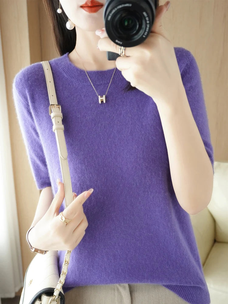 Women’s Merino Wool & Cashmere Sweater