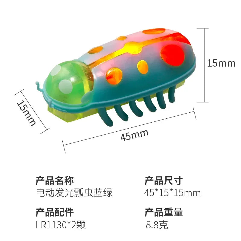 Interactive Electric Bug Escape Automatic Flip Battery Operated Vibration Beetle