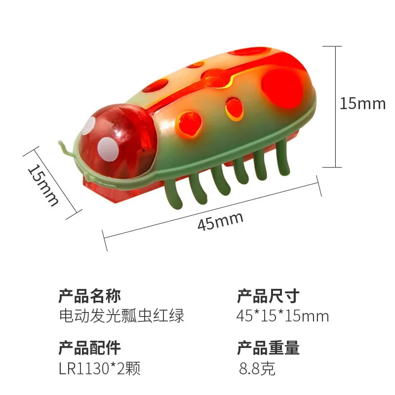 Interactive Electric Bug Escape Automatic Flip Battery Operated Vibration Beetle