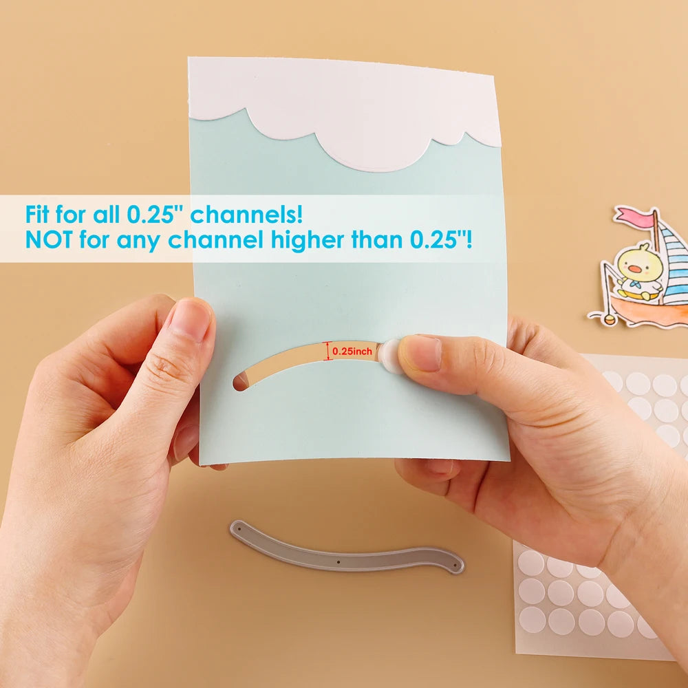 Creative Gliders with Double-Sided Adhesive Circle