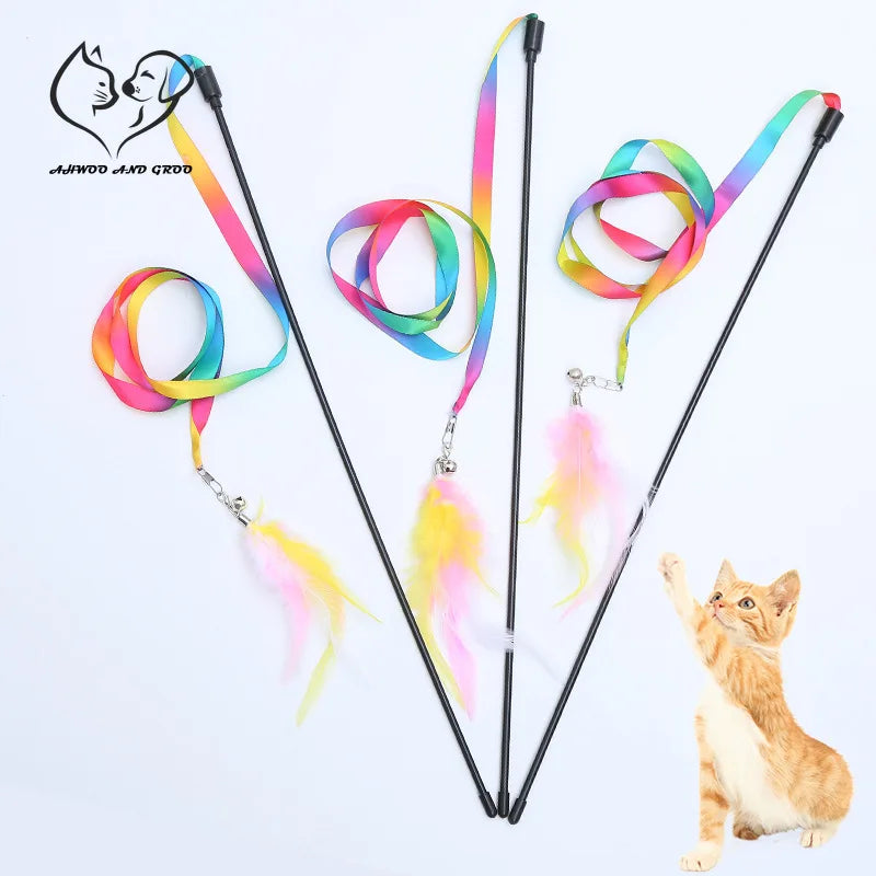 Simulation Feather Interactive Satin Ribbon Bell