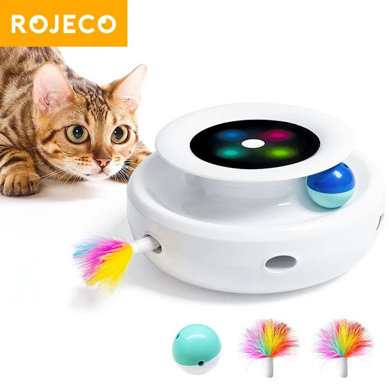 2 in 1 Automatic Feather Ball 5 Modes Electronic Interactive