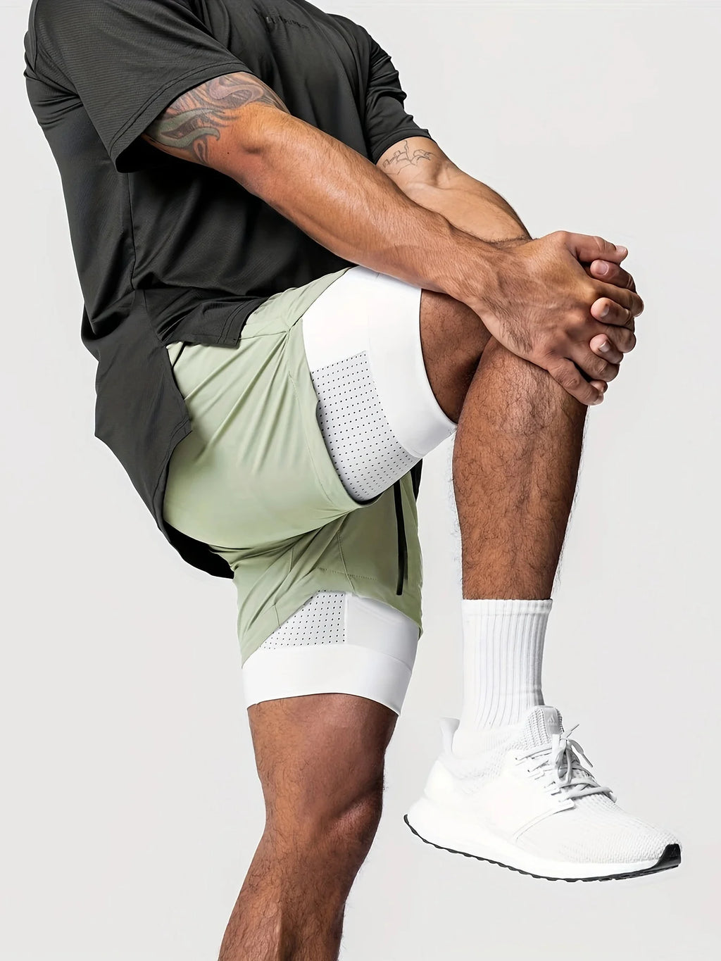 Men’s Double-Layer Sports Shorts