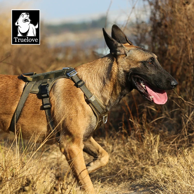 Truelove Escape Proof Pet Harness No Pull Reflective Adjustable Soft Padded Pet Vest Service Dog Harness Handle Climbing TLH7011