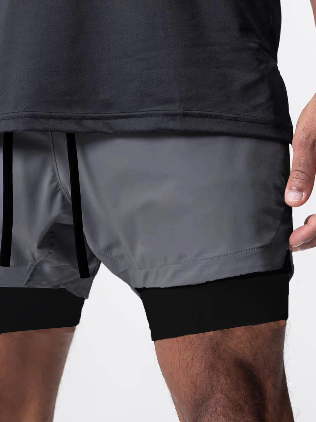 Men’s Double-Layer Sports Shorts