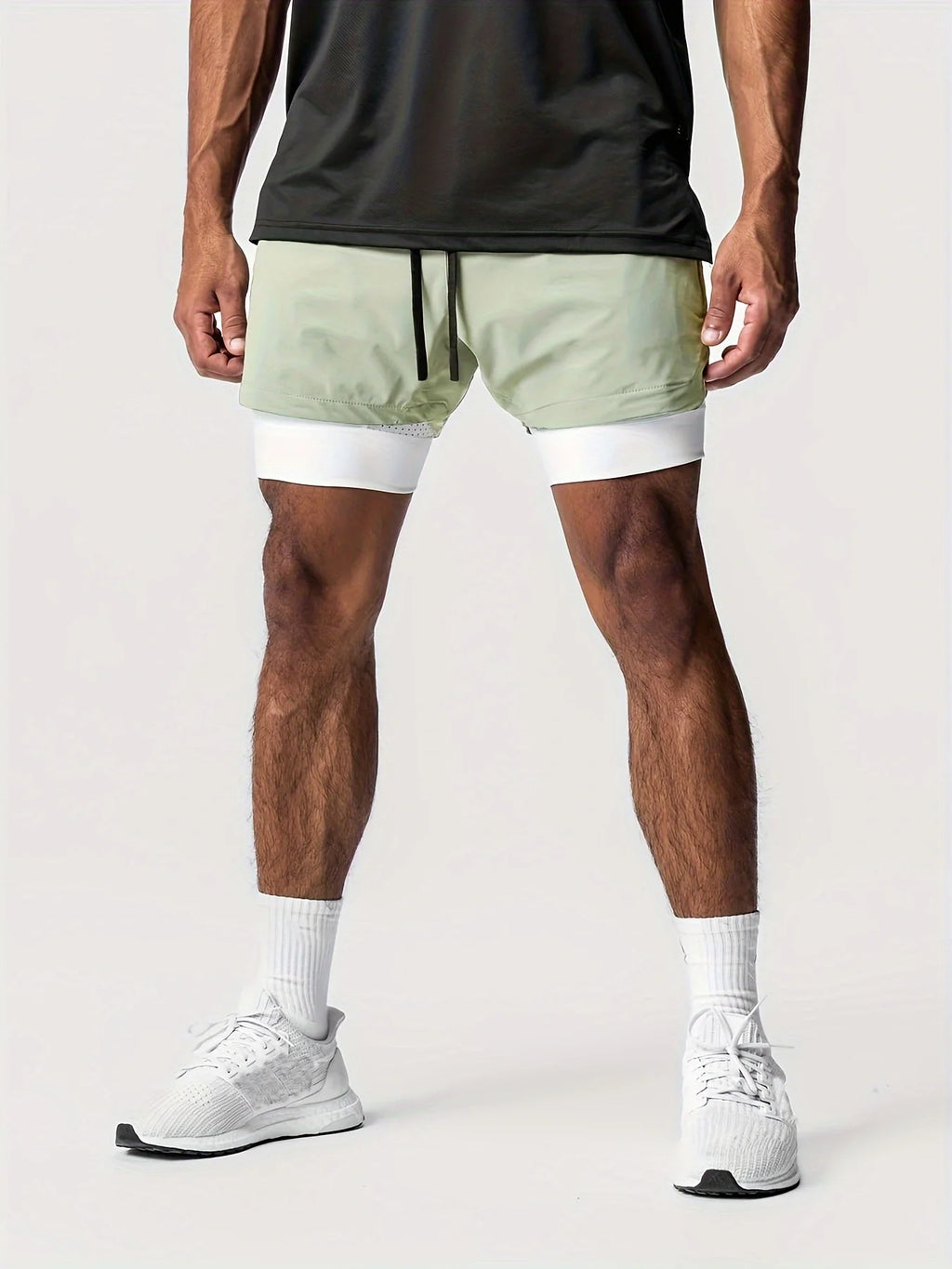Men’s Double-Layer Sports Shorts