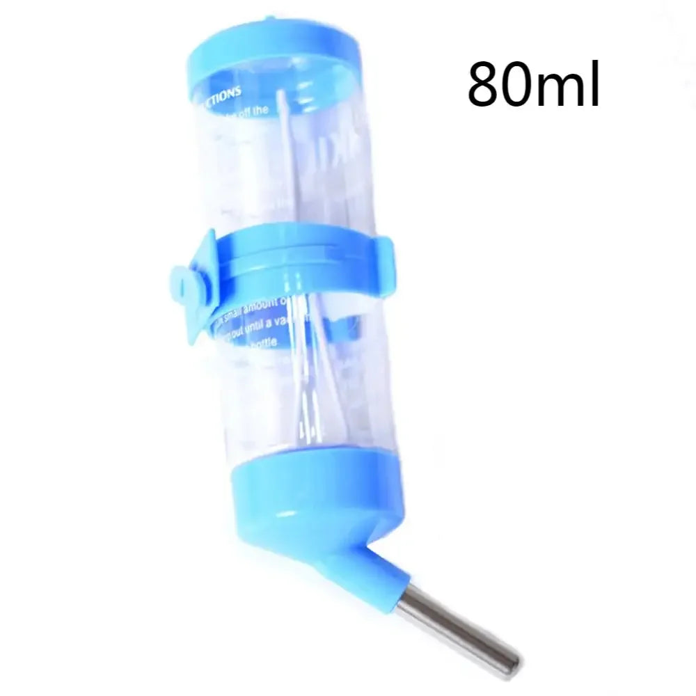 Pets Hamster 80ml/125ml/250ml Pets Hamster Water Drinking Bottle Plastic metal  Rabbit Pet Dispenser Cage Hangable Water Bottle