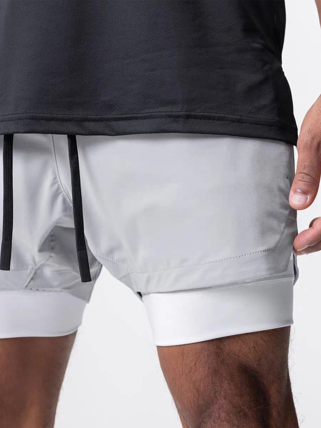 Men’s Double-Layer Sports Shorts