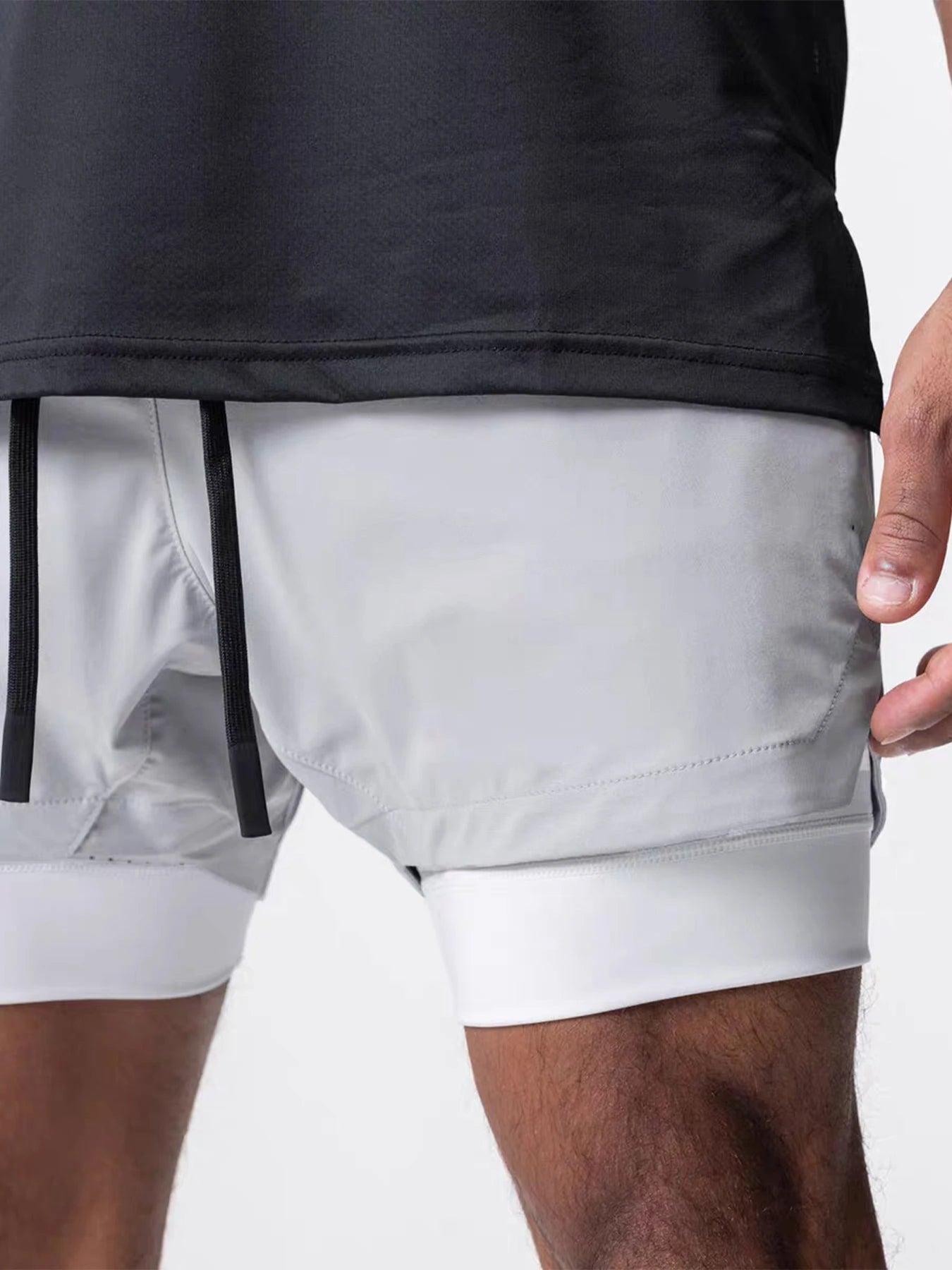 Men’s Double-Layer Sports Shorts