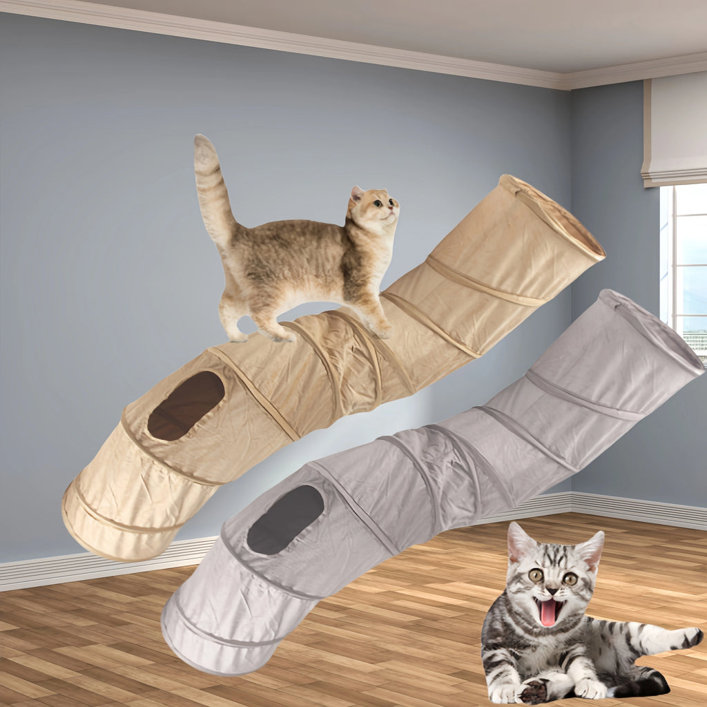 Collapsible Suede Tunnel Interactive Bedding