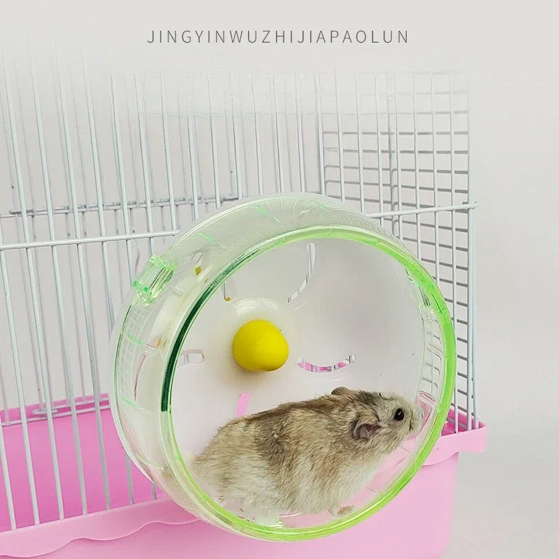 1PC 12-21cm Hamster Running Disc Toy Silent Small Pet Waterproof Cage Rotating Wheel Accessories Wear-resistant Hamster Sport