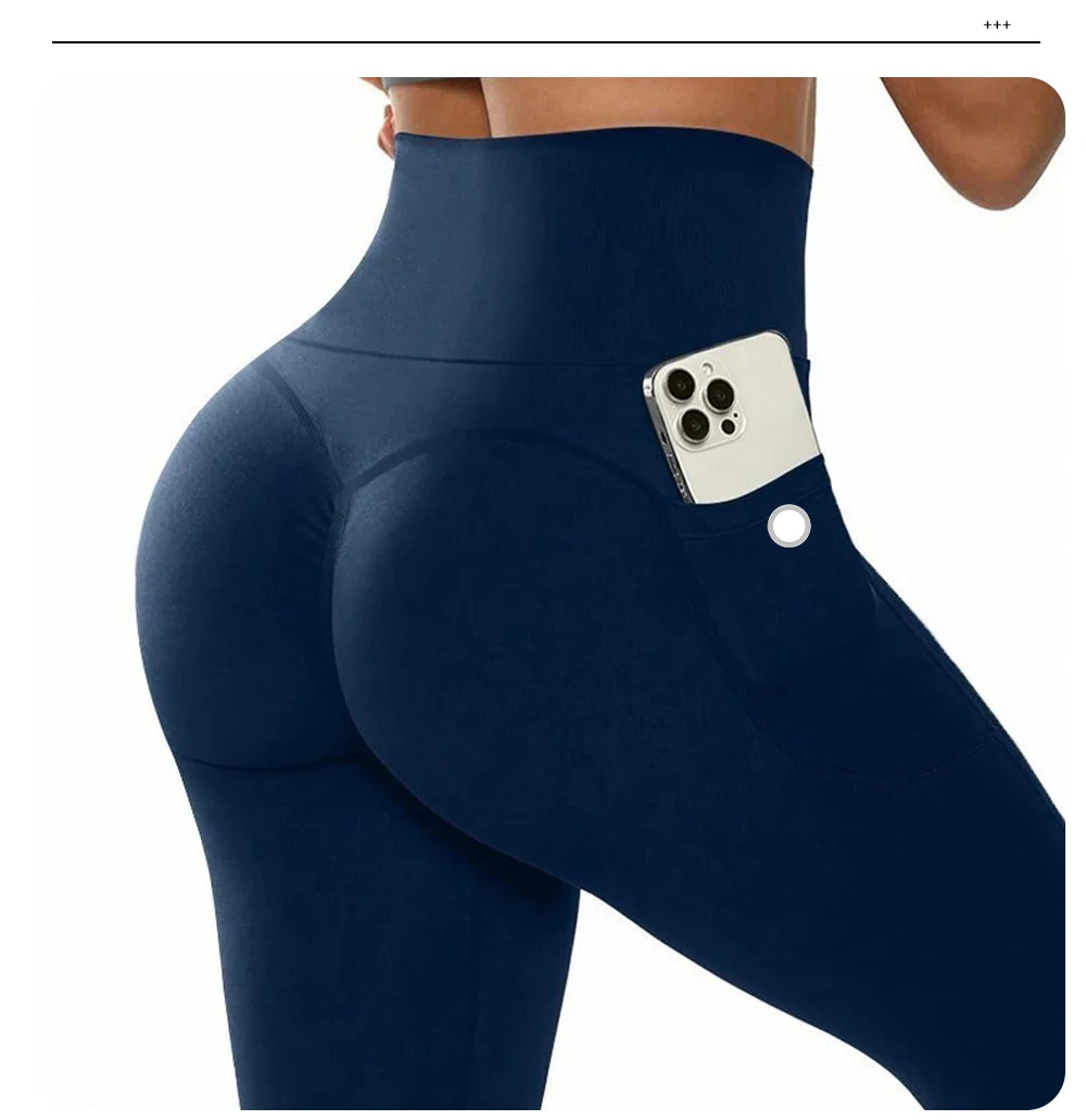 High-Waist Seamless Yoga Leggings