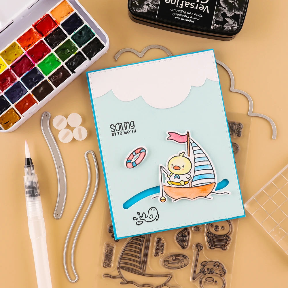 Creative Gliders with Double-Sided Adhesive Circle