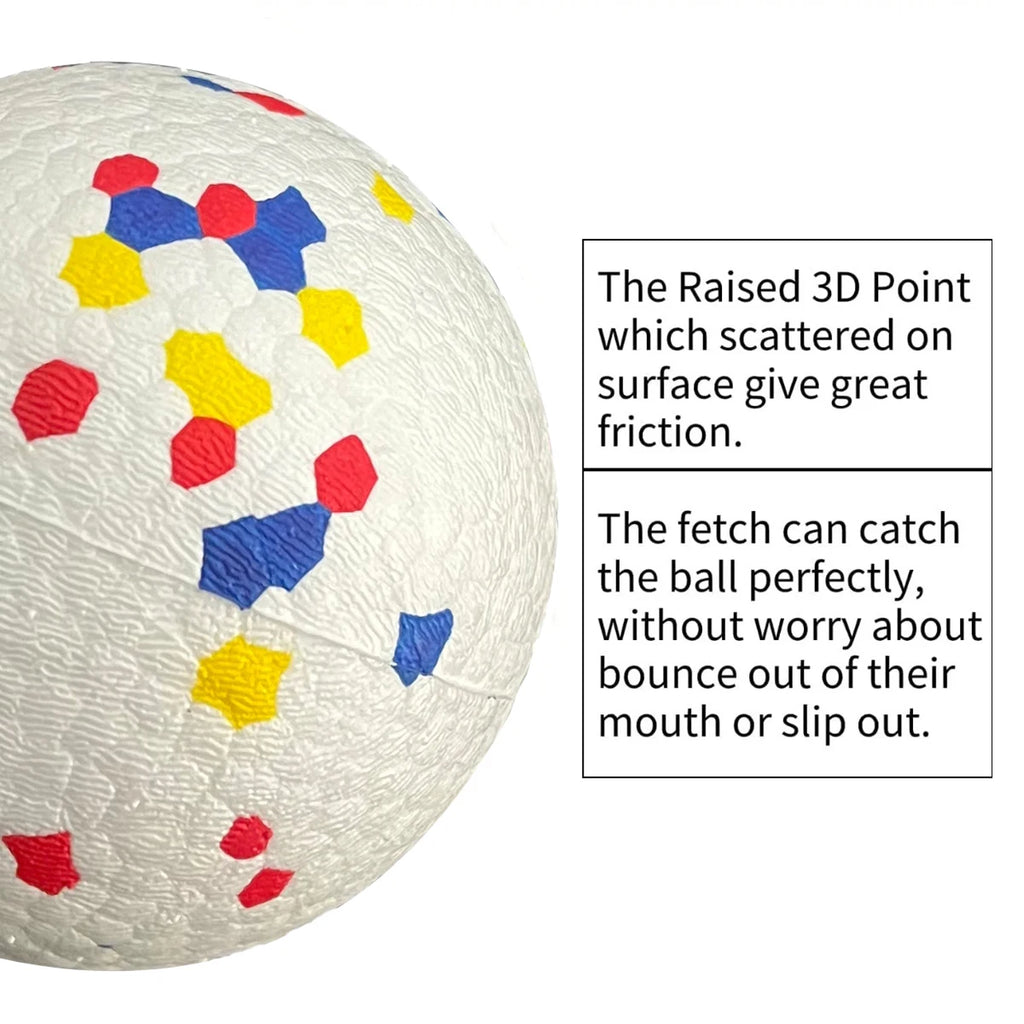 1/3/6/9Pcs Bite Resistant Solid Dog Ball Toys for Small Large Dogs High Elasticity E-TPU Pet Chew Ball Toy Interactive Puppy Toy
