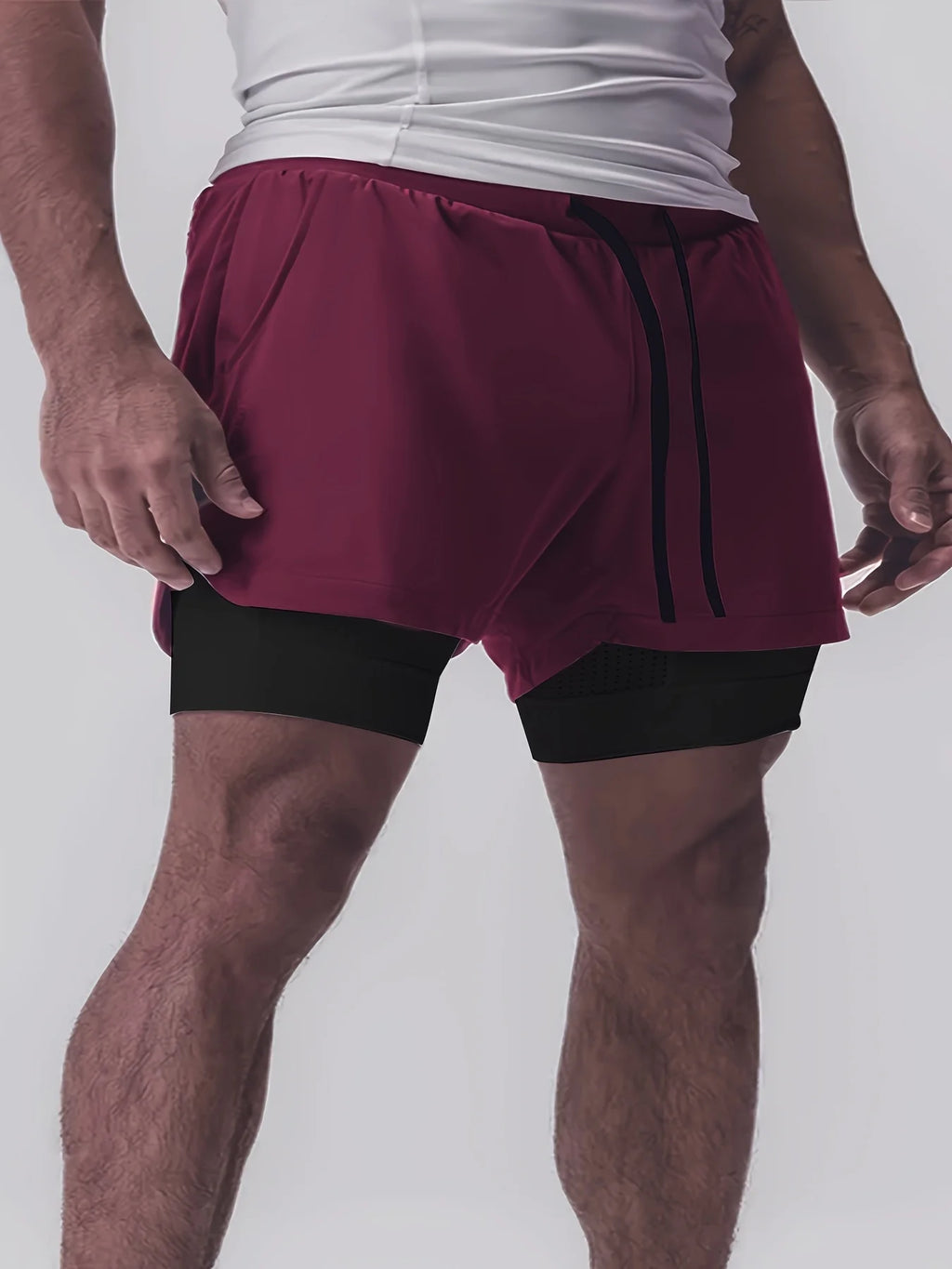 Men’s Double-Layer Sports Shorts