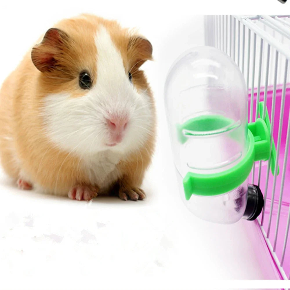 Pets Hamster 80ml/125ml/250ml Pets Hamster Water Drinking Bottle Plastic metal  Rabbit Pet Dispenser Cage Hangable Water Bottle