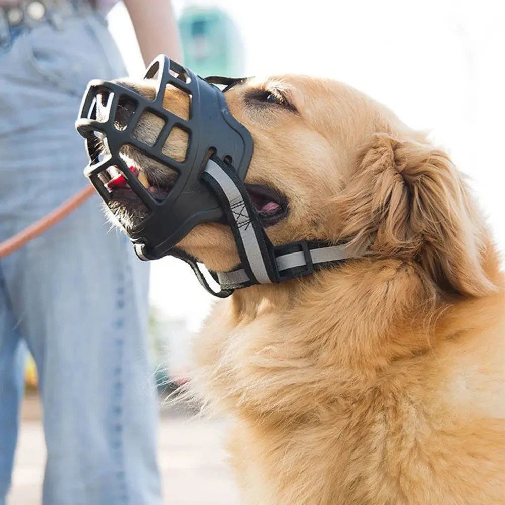 1pc/2pcs Medium And Large Dog Comfortable Breathable Muzzle Guard Anti-Barking Muzzle Basket Pet Mask for Medium to Large Dogs